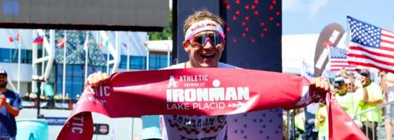Marten Van Riel and Matthew Marquardt pull off Trek 1-2 at Ironman Lake Placid